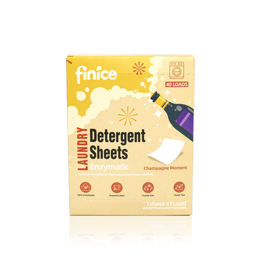 Premium Finice Laundry Detergent Sheet – Champagne Moment (40 Loads)