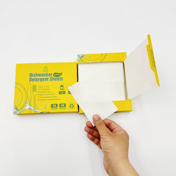 Yuemian Dishwasher Detergent Sheets – Lemon (30 Sheets / 60 Strips)