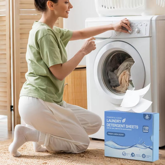 Powerful Clean Laundry Detergent Sheets (50 Sheets)