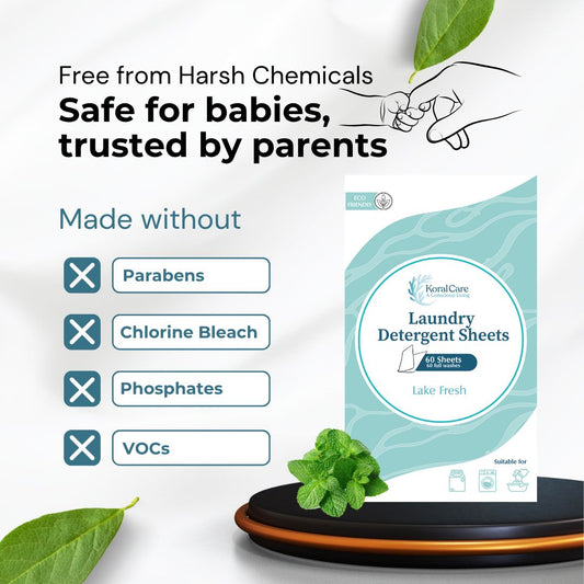 Koral Care Laundry Detergent Sheets – All Scents (60 Sheets)