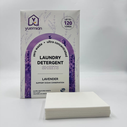 Yuemian Laundry Detergent Sheets - Lavender (120 Loads)